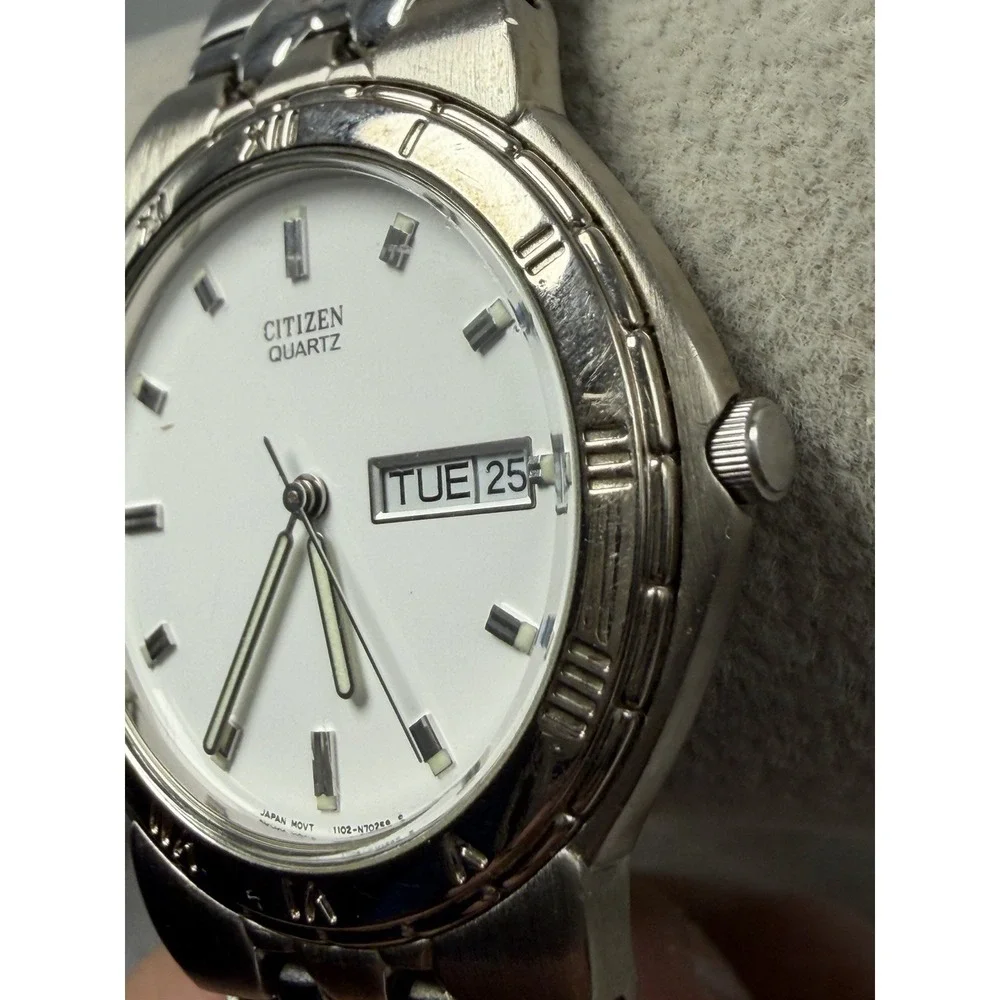Citizen 1102-S65840 New Battery Mens Watch 35MM 6.75